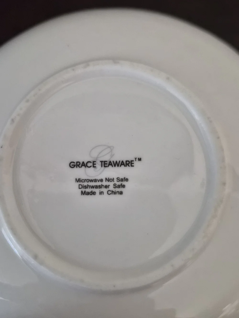 Grace Teaware Floral Porcelain Teacup & Saucer Set – Lavender & Gold Trim